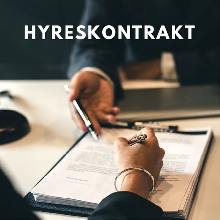 Gratis mall för hyreskontrakt