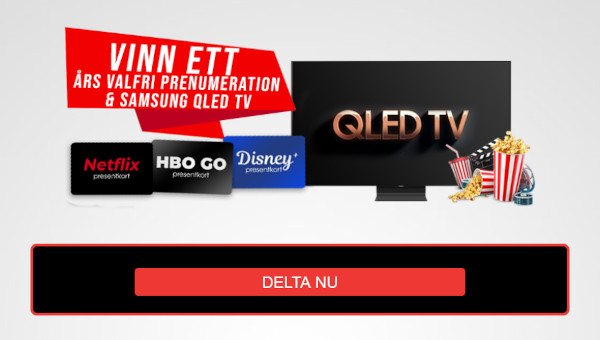 tävling om QLED TV inkl gratis streaming ett år