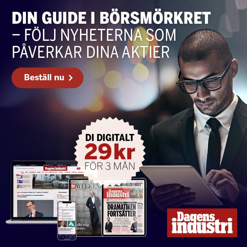 Dagens Industri digital i 3 månader för 29 kr